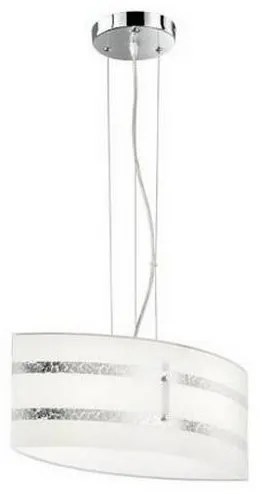 Trio - Lampa wisząca NIKOSIA 2xE27/40W/230V srebrna