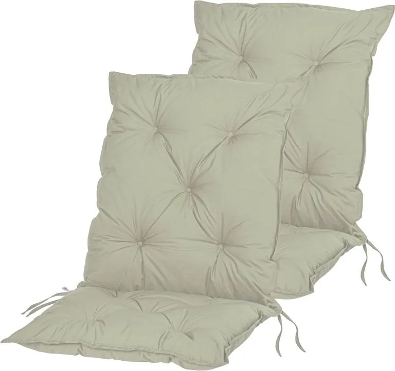 STILISTA Zestaw 2 poduszek do krzeseł niskich, kremowy