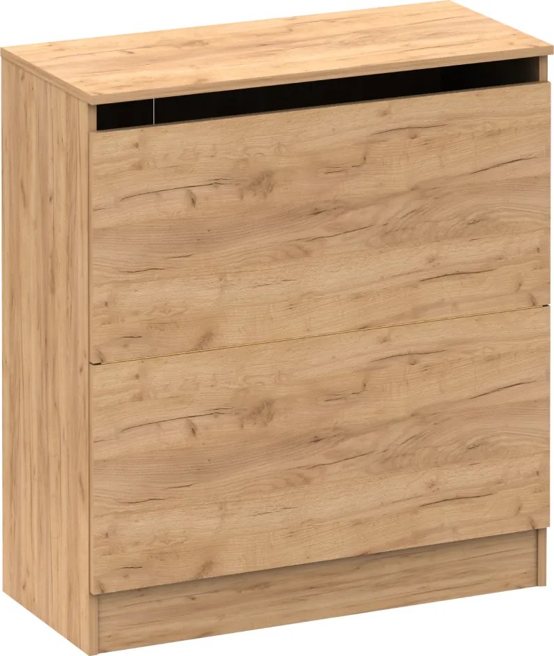 Szafka na pościel BETTY 2, dąb craft złoty