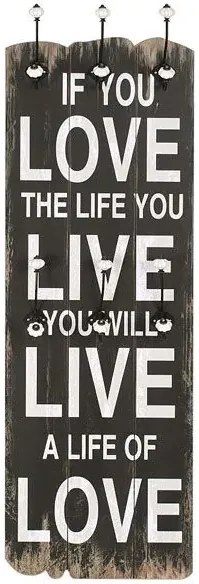 Wieszak ścienny z napisami x L8-L41