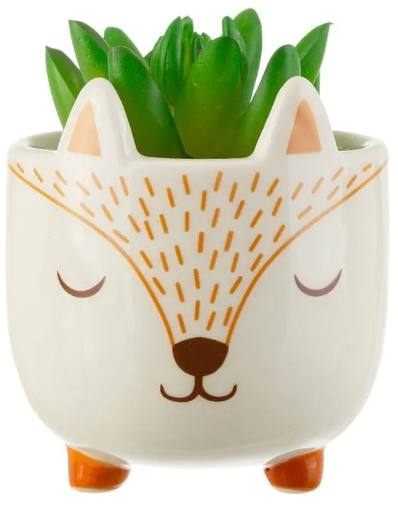 Kamienna osłonka na doniczkę ø 7 cm Woodland Fox – Sass &amp; Belle