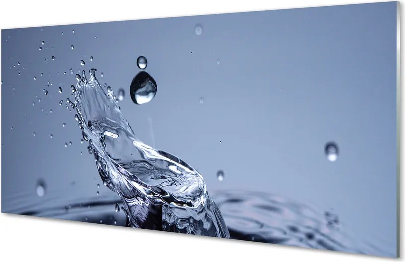 Szklany Panel Pojedyncza Kropla w Zbliżeniu