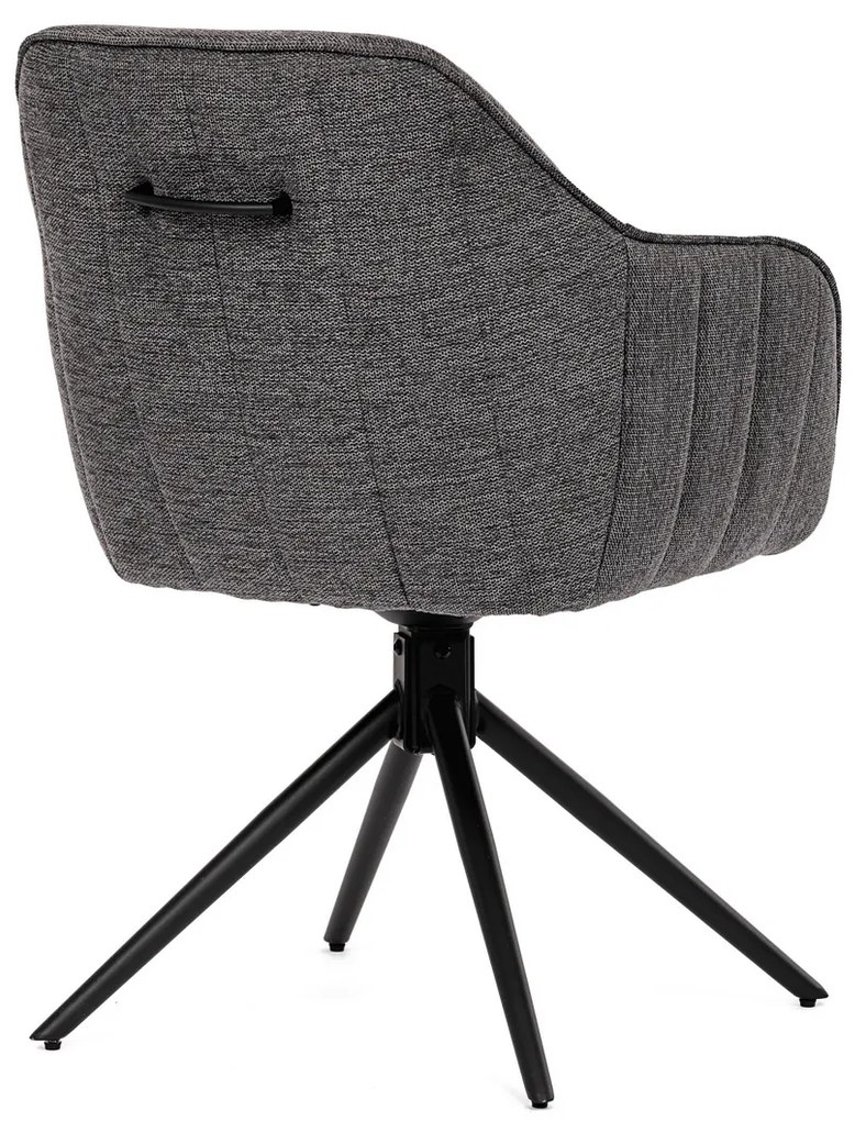 Zestaw krzeseł obiadowych z mechanizmem powrotnymHC-536 GREY2, 2 szt.