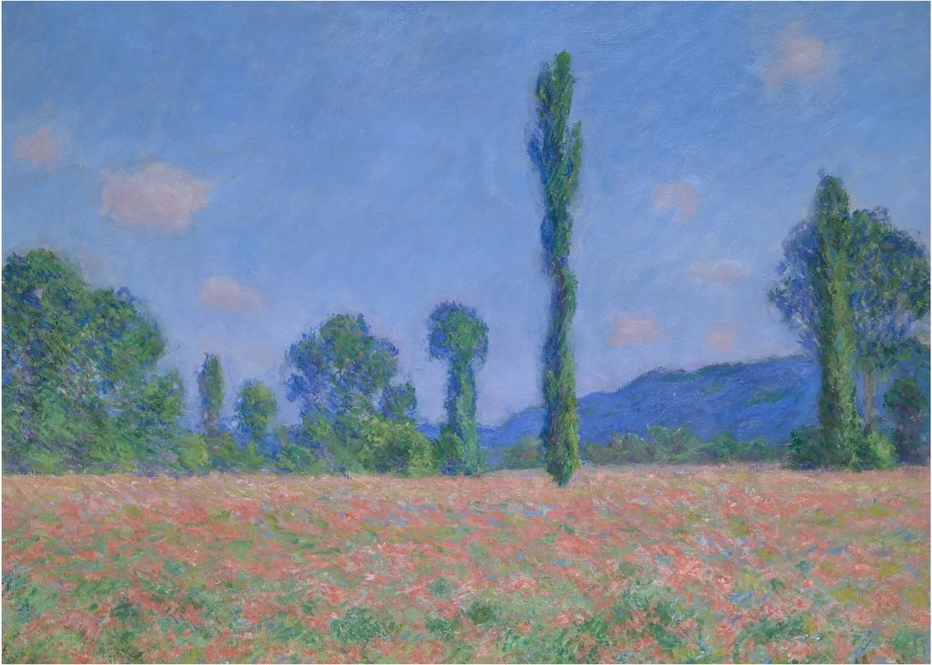 Obraz - Claude Monet, Poppy Field (Giverny), reprodukcje (70x50 cm)