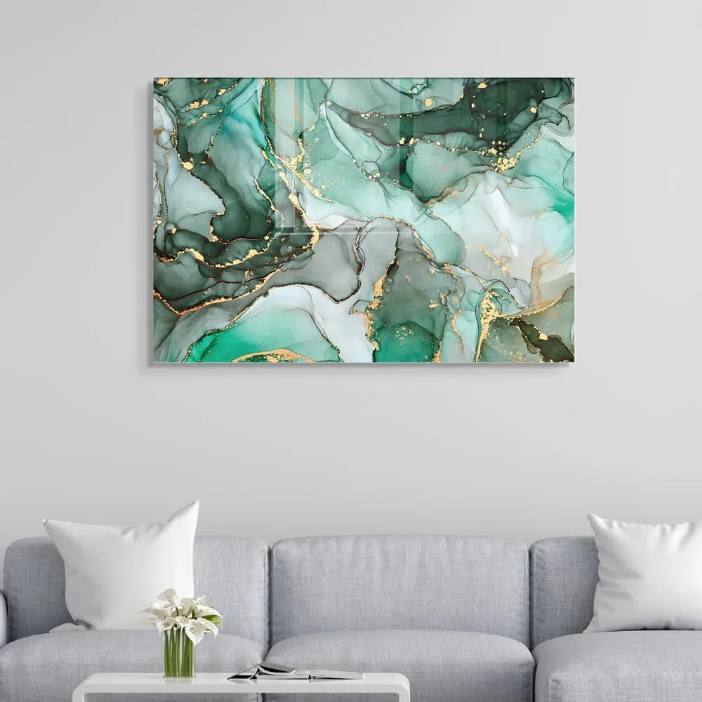 Szklany obraz 100x70 cm Turquoise – Wallity