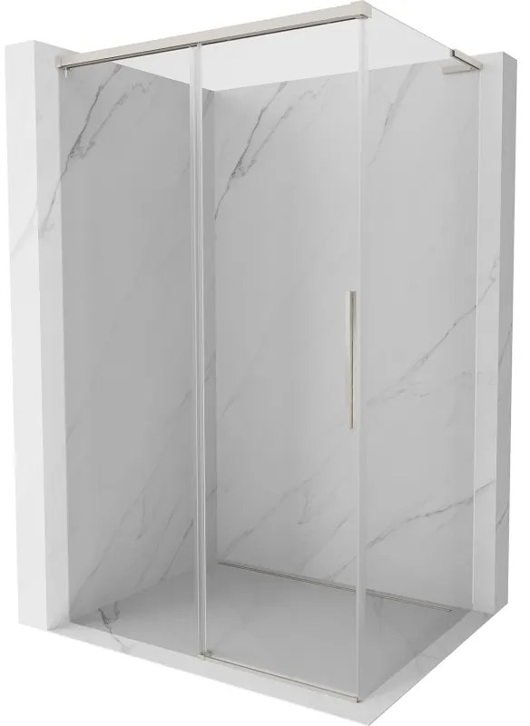 Mexen Rox L kabina prysznicowa rozsuwana 120 x 75 cm, transparent, nikiel szczotkowany - 8C2L-120-075-97-00