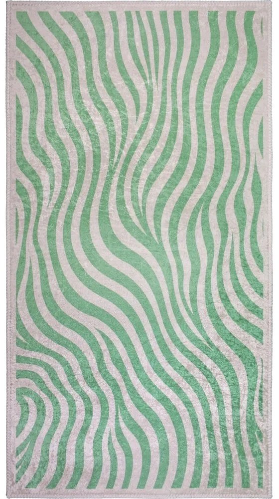 Zielony chodnik odpowiedni do prania 80x200 cm Green Zebra – Vitaus