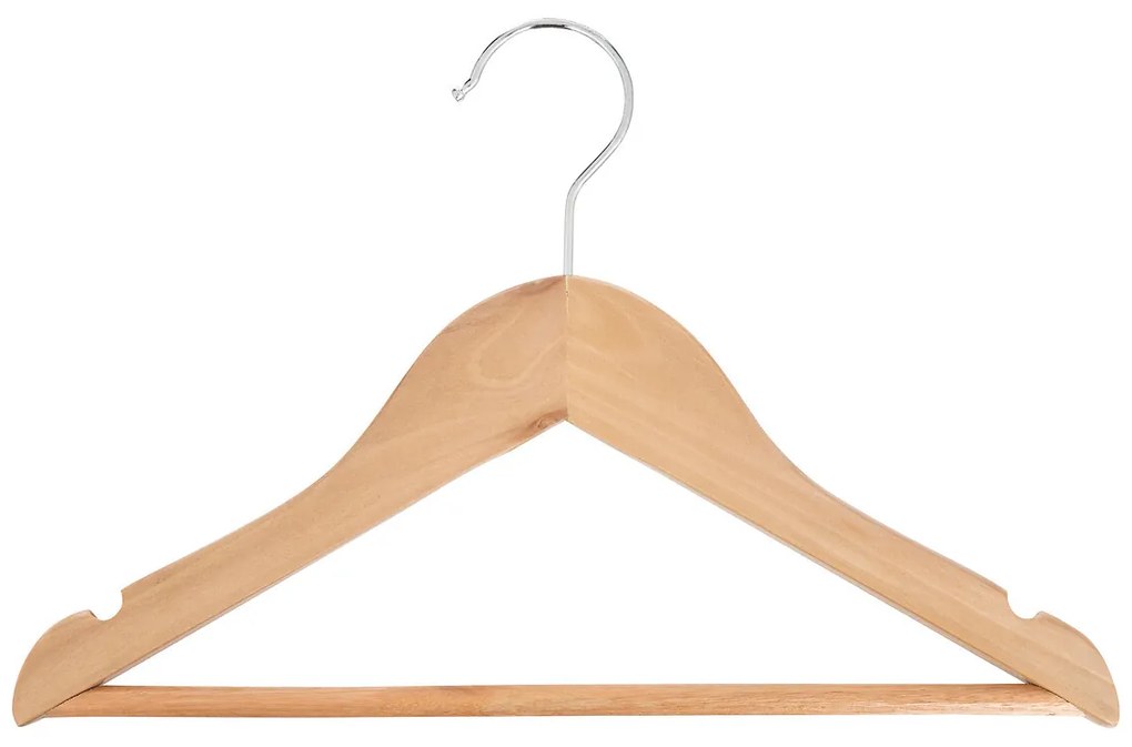Wieszak na ubrania dla dzieci WOOD, klonowy, 4 sztuki