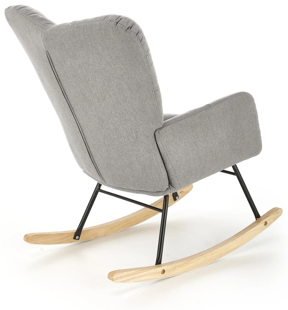 VASCO fotel bujany popielaty