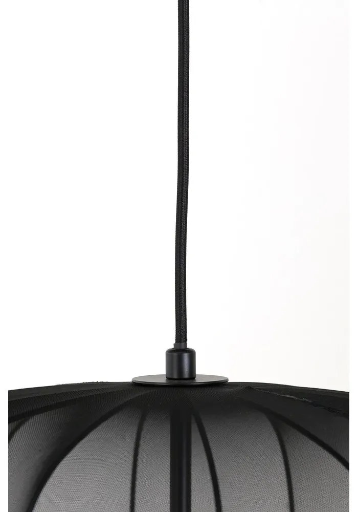 Czarna lampa sufitowa ø 50 cm Plumeria – Light &amp; Living