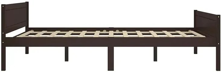 Drewniane klasyczne łóżko ciemny brąz 120x200 G0-H06