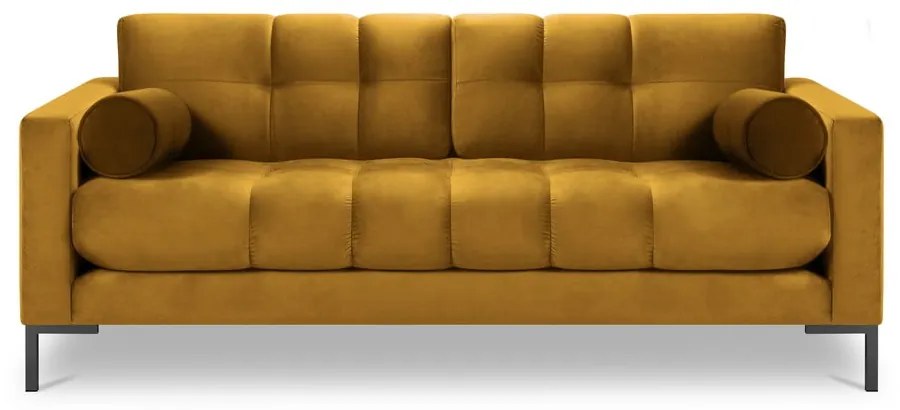 Żółta aksamitna sofa Cosmopolitan Design Bali