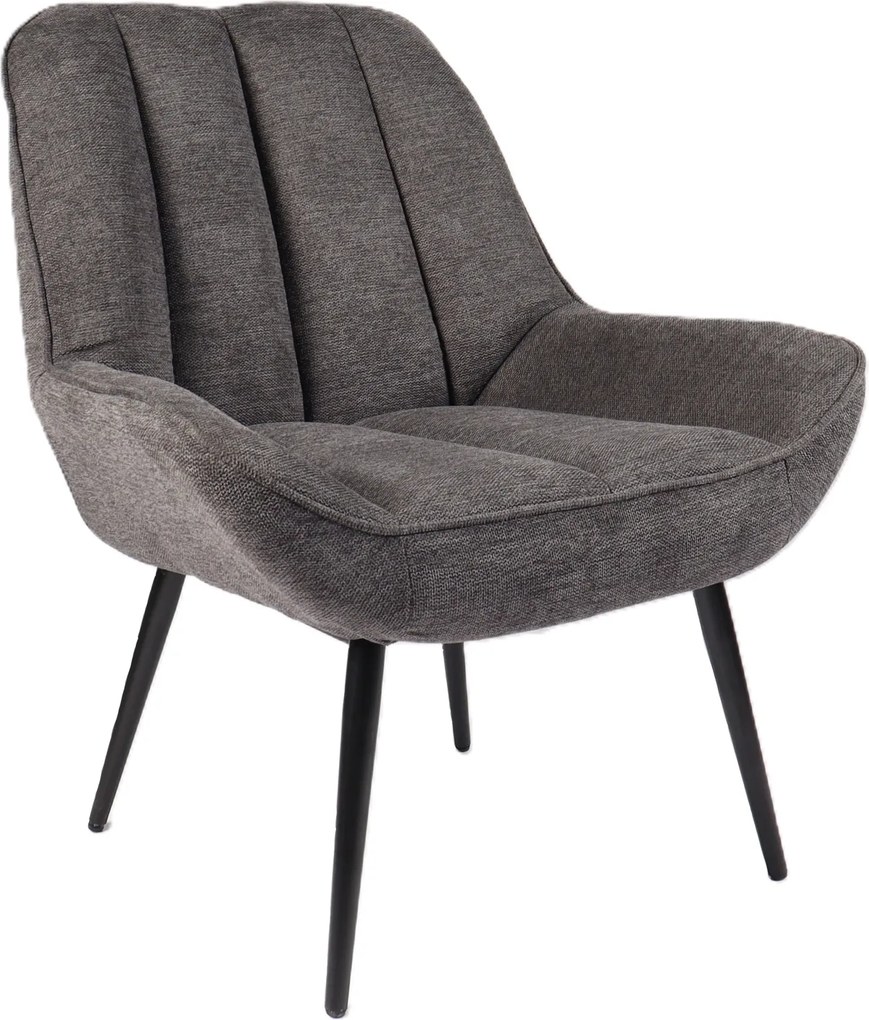Nowoczesny fotel wypoczynkowy Farel, szara tkanina