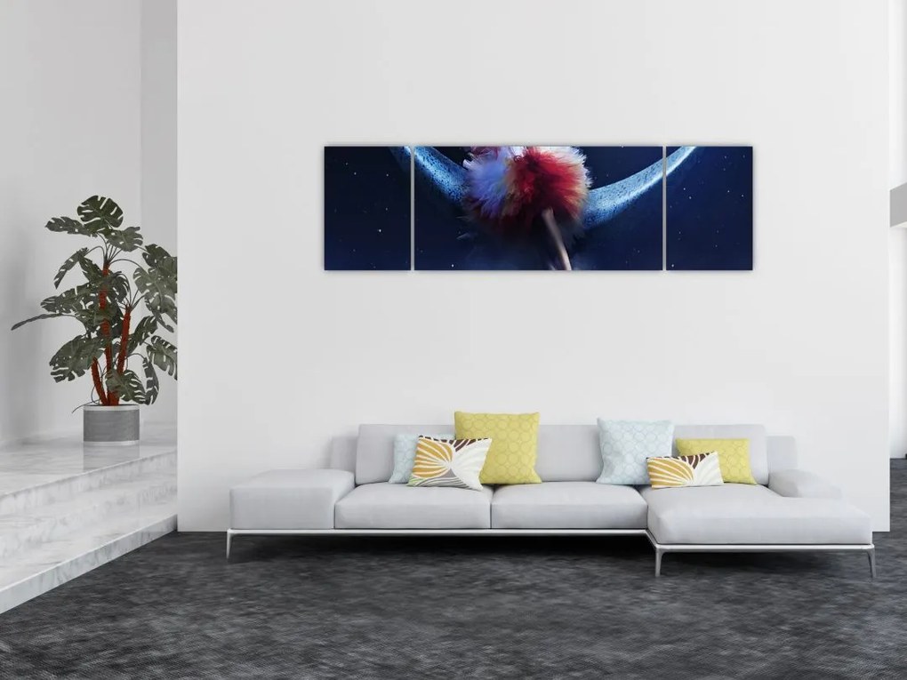 Obraz - Piękno na księżycu (170x50 cm)