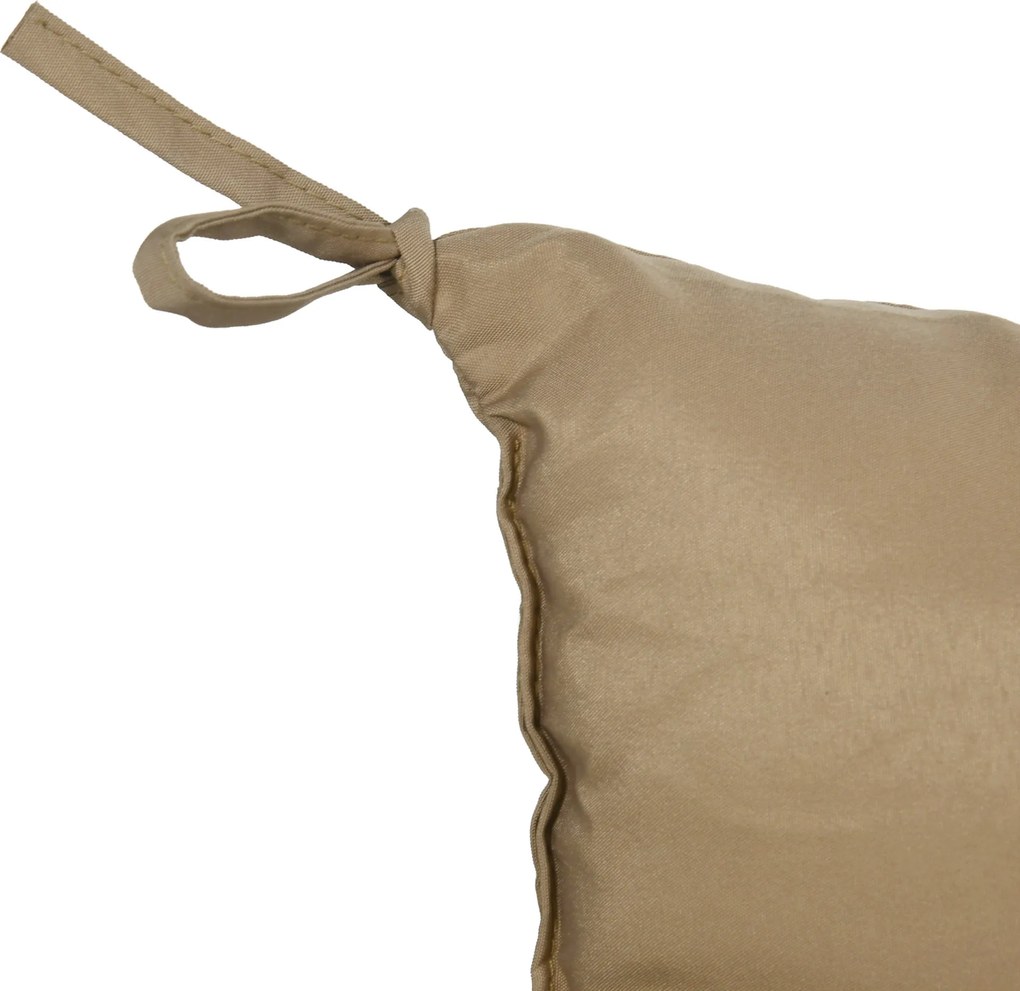 Outsunny Poduszka na ławkę dla 3 osób 150x98x8 cm, z paskami, na meble ogrodowe ławkę huśtawkową, Khaki