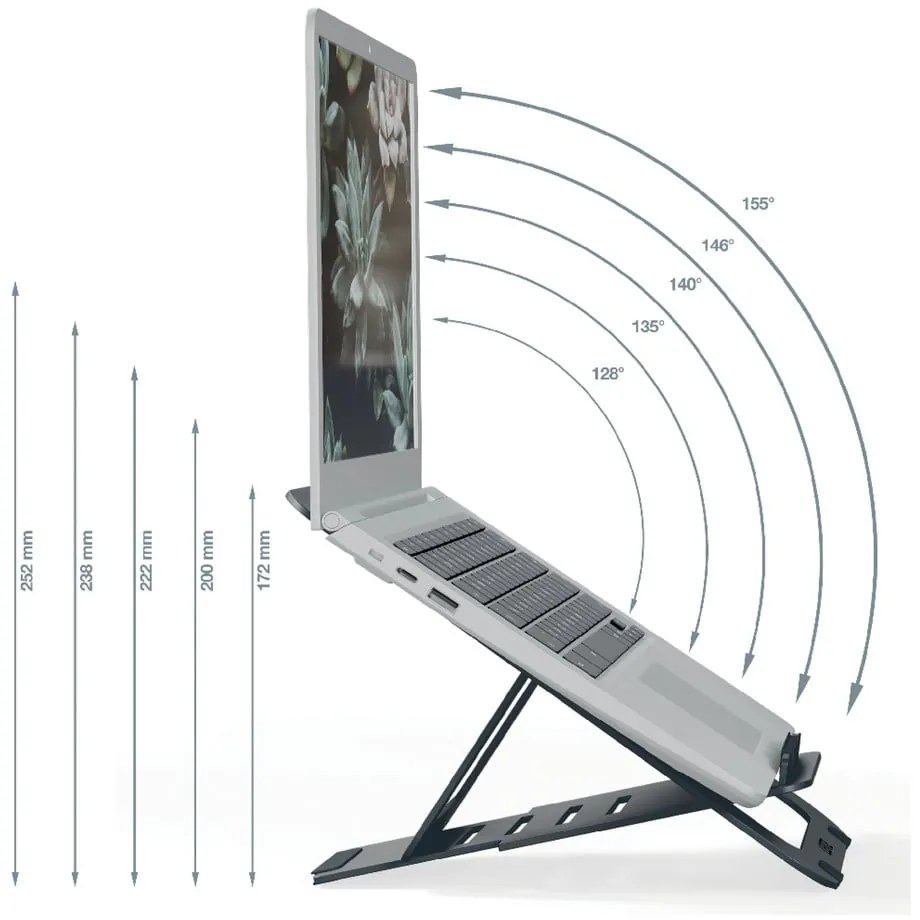 Regulowana podstawka pod laptopa Ergo – Leitz