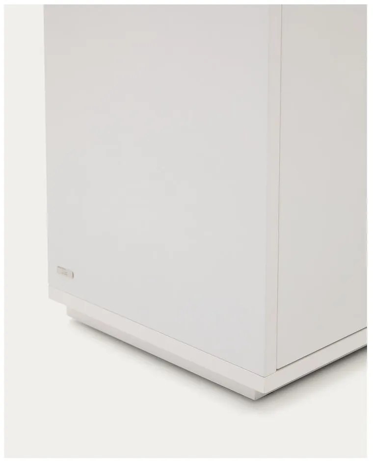 Biała komoda w dekorze dębu 180x75x36 cm Abilen – Kave Home