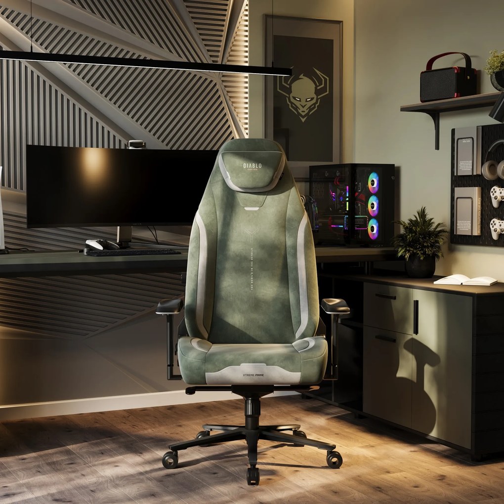 Fotel gamingowy Diablo X.Eye Prime, Normal Size, Gothic Green