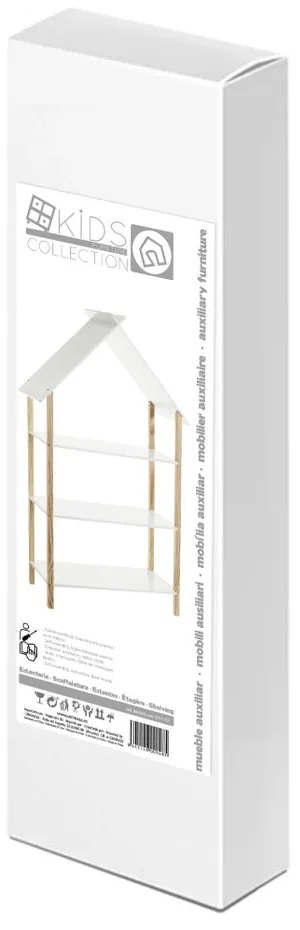 Biały regał dziecięcy 79x131 cm – Casa Selección
