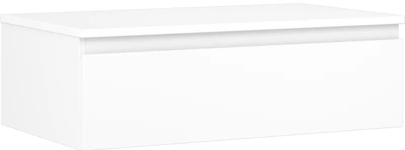 Mexen Orio szafka łazienkowa podumywalkowa 80 cm z blatem, 1 szuflada, biała mat - 91A10-08023-1-BFC01