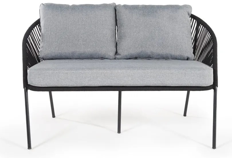 Czarna 2-osobowa sofa ogrodowa Bonami Selection North