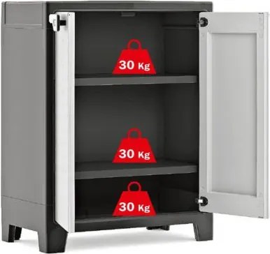 Praktyczna szafka ogrodowa TITAN LOW - 100 x 80 x 44 cm