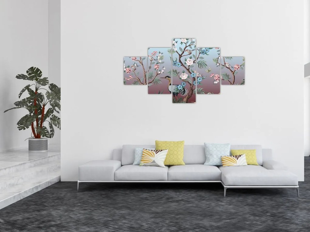 Obraz - Park ptaków (125x70 cm)