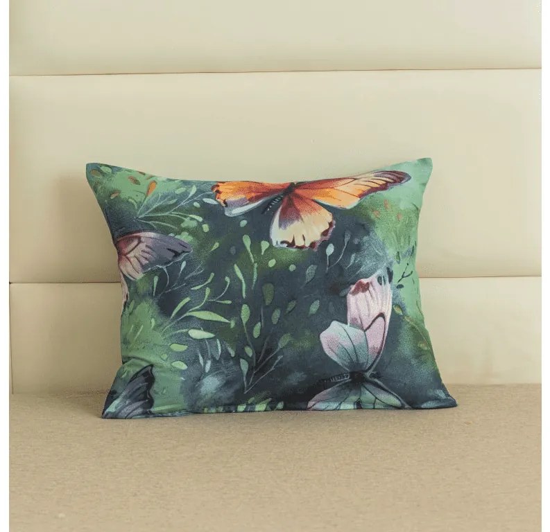Dekoracyjna poszewka na poduszkę KOLOROWY MOTYL 40x50 cm, kolorowa