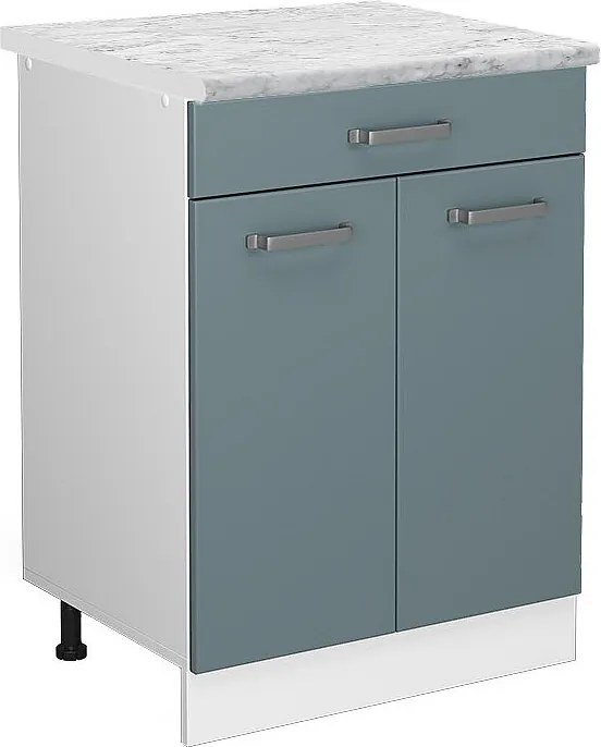 Szafka dolna do kuchni niebiesko-szary 60x60x81.6 r-line