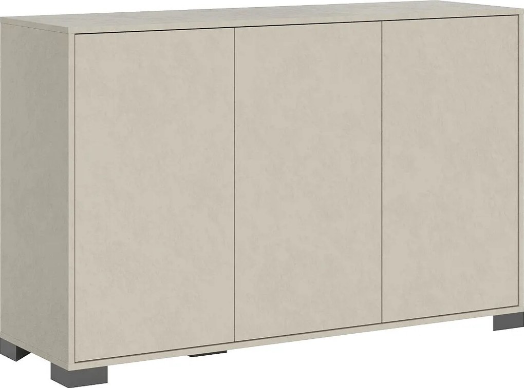 Komoda 3-drzwiowa Lumina 130x40x83 cm, kaszmir