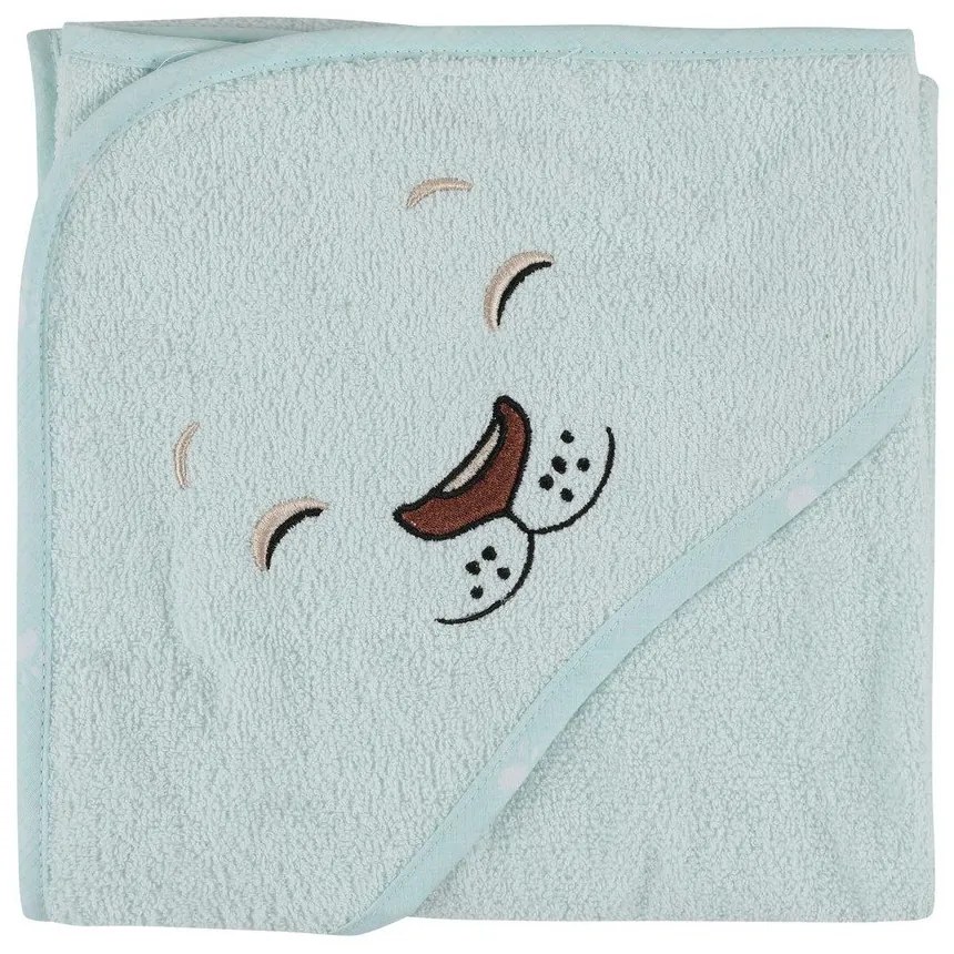 Miętowy bawełniany szlafrok dziecięcy w rozmiarze 1-2 lata Aslan – Foutastic