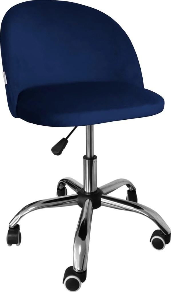 Fotel obrotowy COLIN krzesło biurowe fotel ergonomiczny do biurka : Kolor Stelaża - Chrom, Kolor tkaniny - VELVET - MG16, Typ siedziska - Siedzisko obrotowe 360°, Typ tkaniny - Velvet