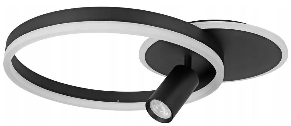 Oprawa sufitowa LED/38W/230V + 1xGU10/30W czarna