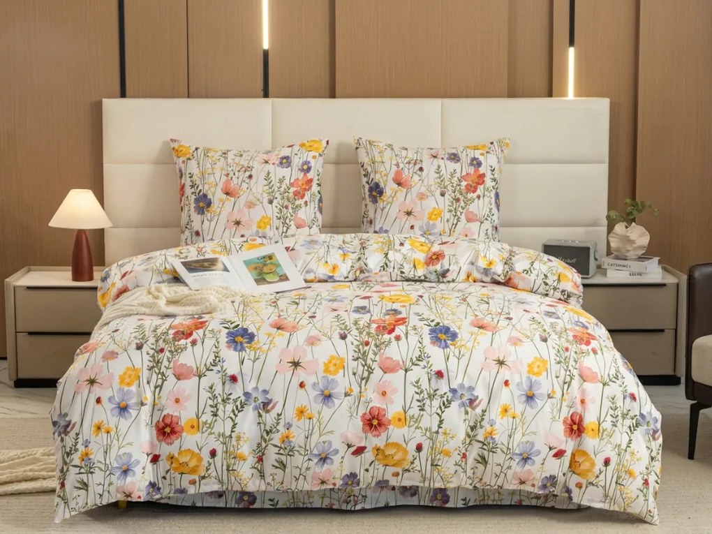 PrzytulneMieszkanie.pl PrzytulneMieszkanie.pl Pościel z mikrofibry WILDFLOWERS kolorowa Rozmiar pościeli: 2 szt 70 x 90 cm | 200 x 220 cm