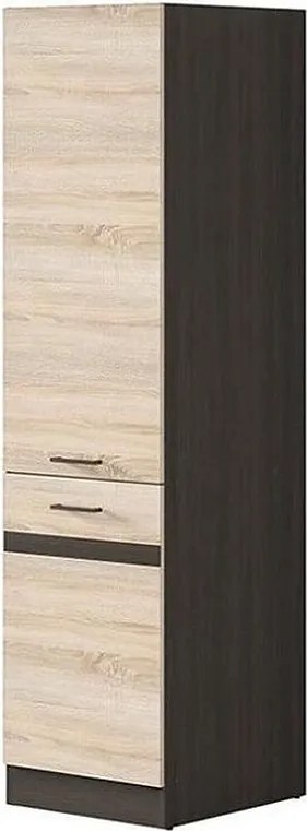 Kuchenny słup JUNONA 2 Drzwi Otwierane na Prawo - Dąb Sonoma 50 x 196 x 46 cm