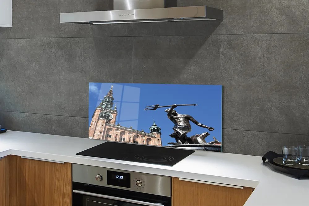 Panel szklany do Kuchni Zabytkowy Kościół v Gdańsku