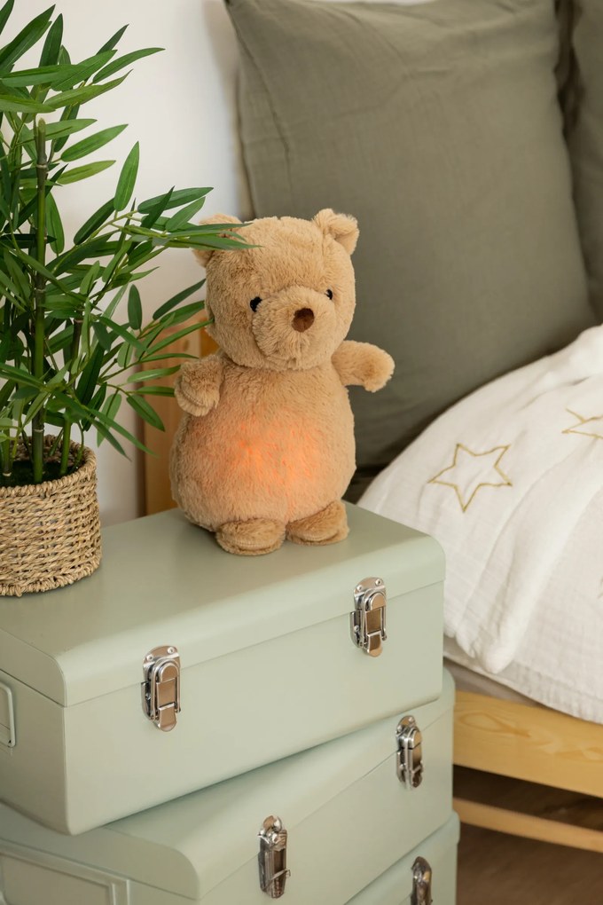 Lampka nocna dla dzieci MARRON pluszowy miś na baterie, wys. 27 cm