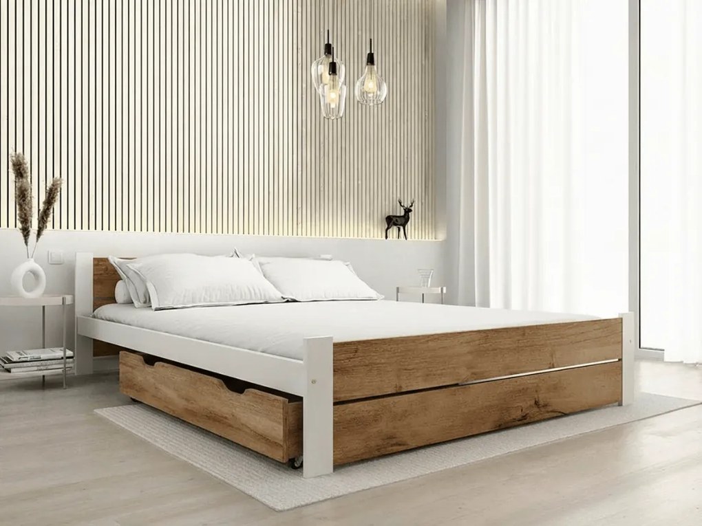 Pojemnik do przechowywania pod łóżko 98 cm, dąb artisan