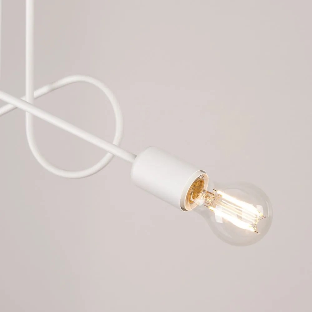 Biała lampa sufitowa 18x57 cm Opulent – Nice Lamps