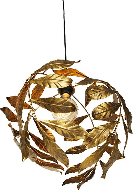 Wisząca lampa vintage antyczne złoto 40 cm - Linden