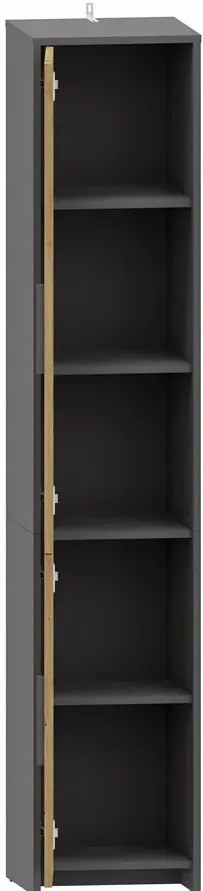 Nowoczesny regał zamykany dąb artisan + antracyt K3-T79