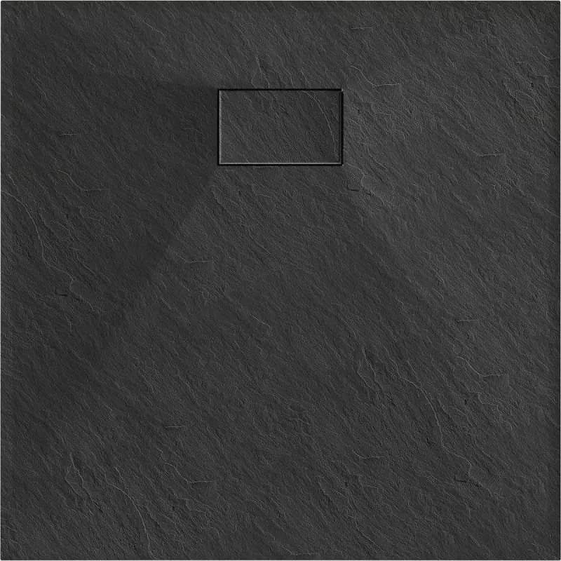 Mexen Hugo brodzik kwadratowy SMC 70 x 70 cm, czarny - 42707070