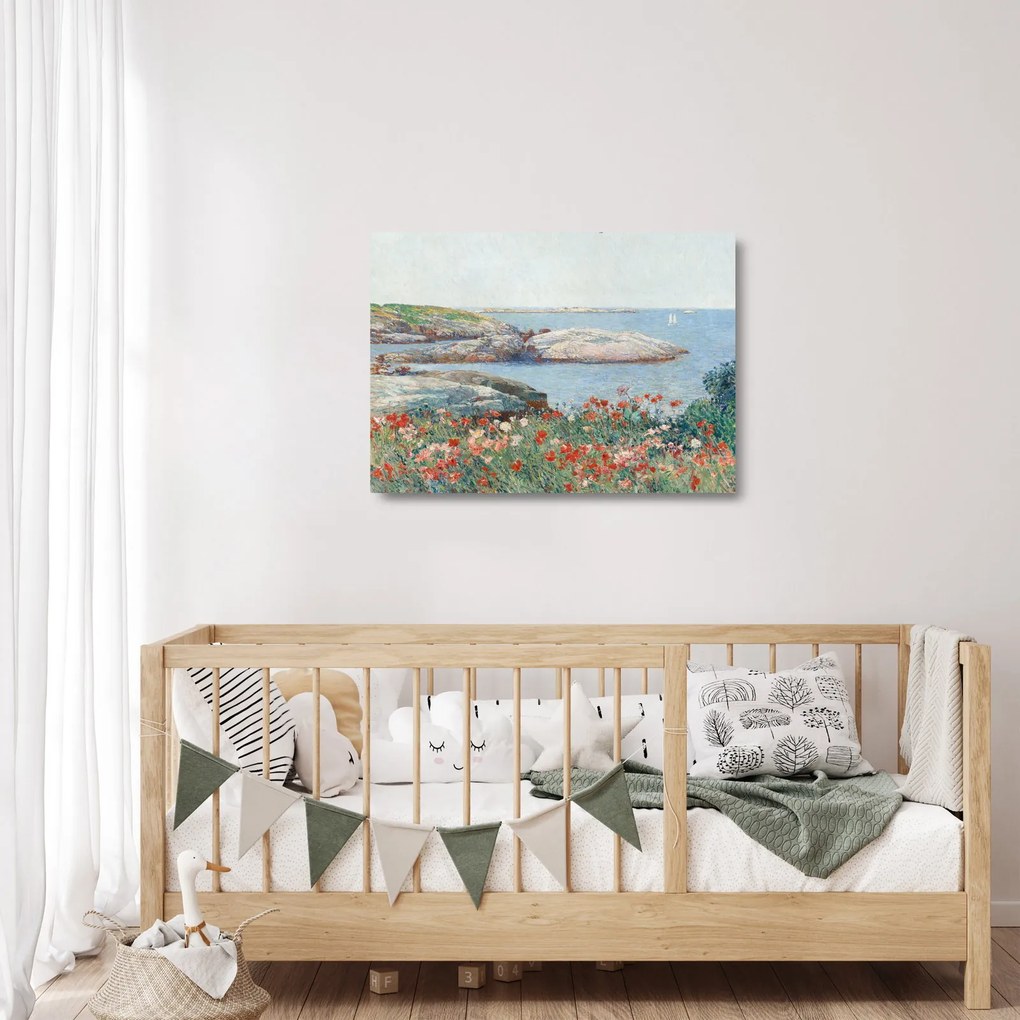 Obraz na szkle - Childe Hassam, Poppies, Isles of Shoals, reprodukcje (70x50 cm)