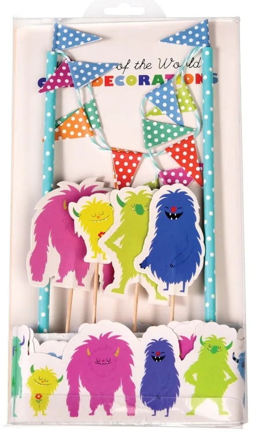 Komplet do dekoracji tortów Rex London Monsters Of The World