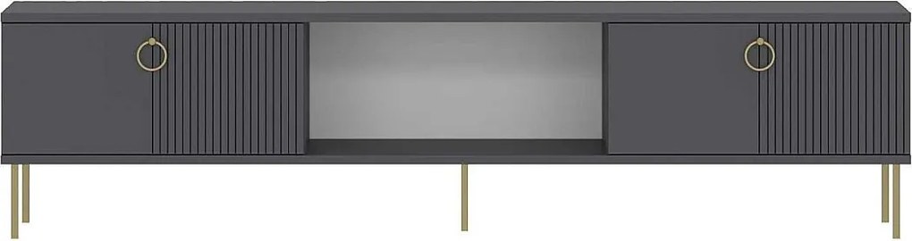 Stojak pod TV – 180 cm x 45 cm x 30 cm – Antracyt – MDF