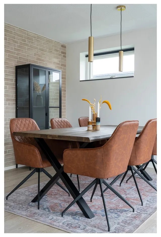 Jasnobrązowy tapicerowany fotel jadalniany Harbo – House Nordic