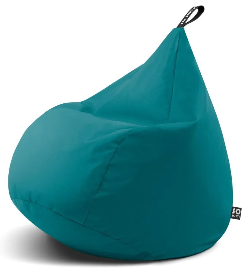 Turkusowy worek do siedzenia Drop XL – So Soft?