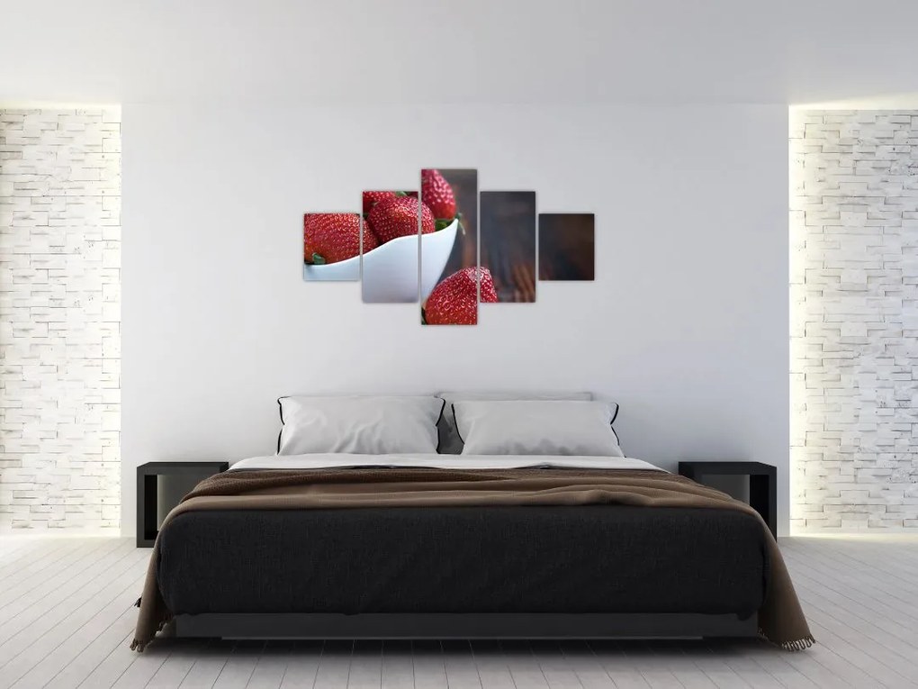 Obraz truskawek (125x70 cm)