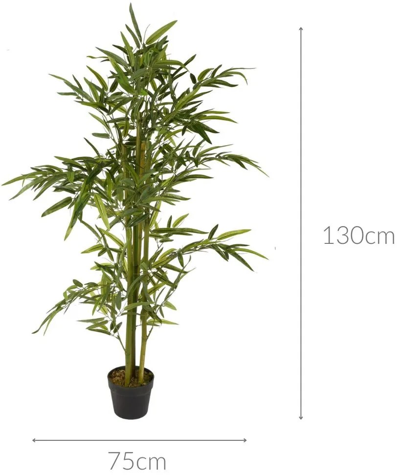 Sztuczne drzewko bambusowe w doniczce, 130 cm