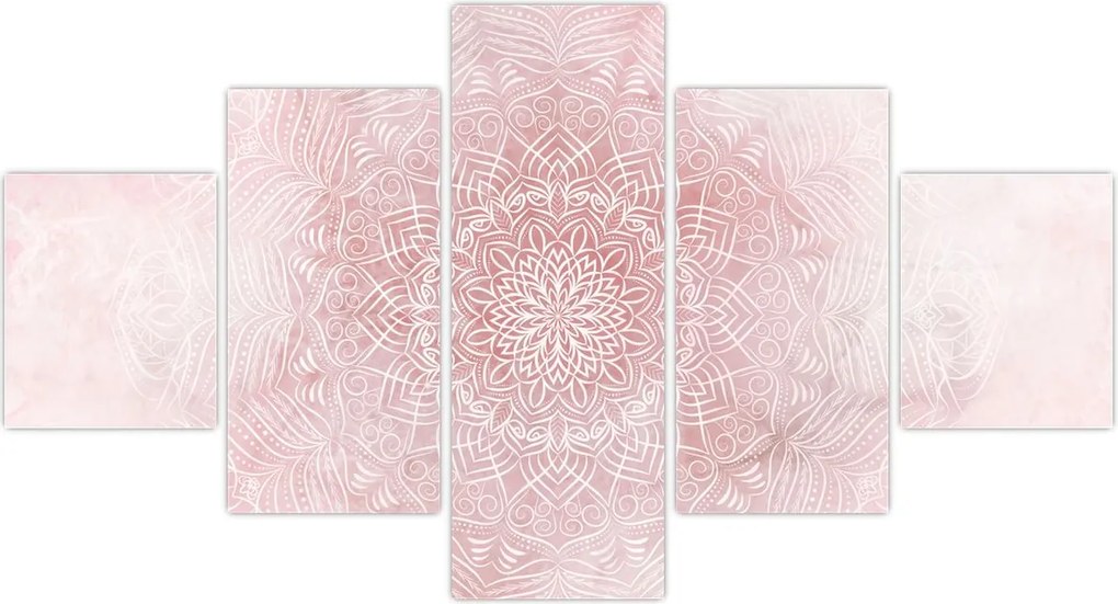 Obraz - Różowa mandala (125x70 cm)